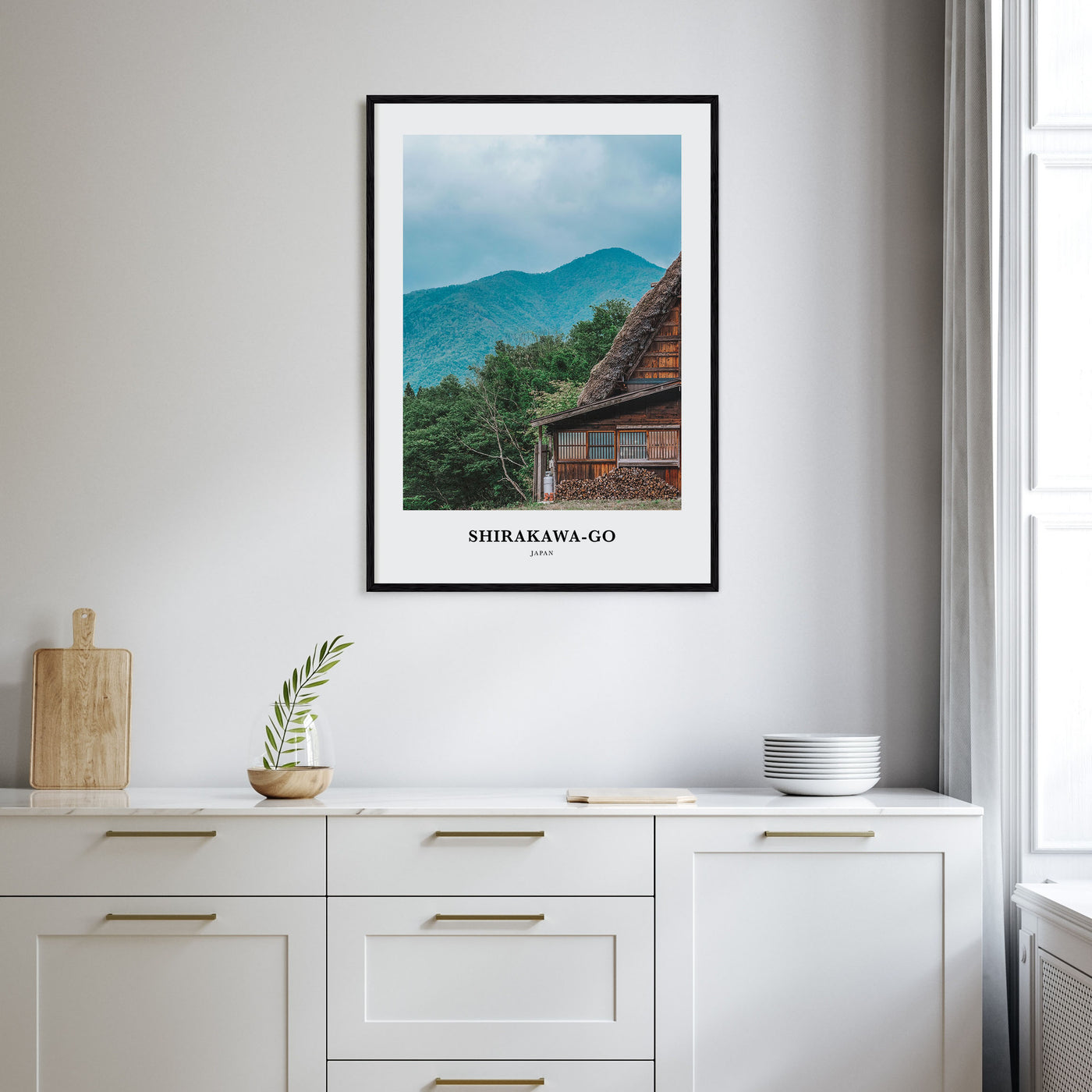 Shirakawa-go Portrait Color Poster