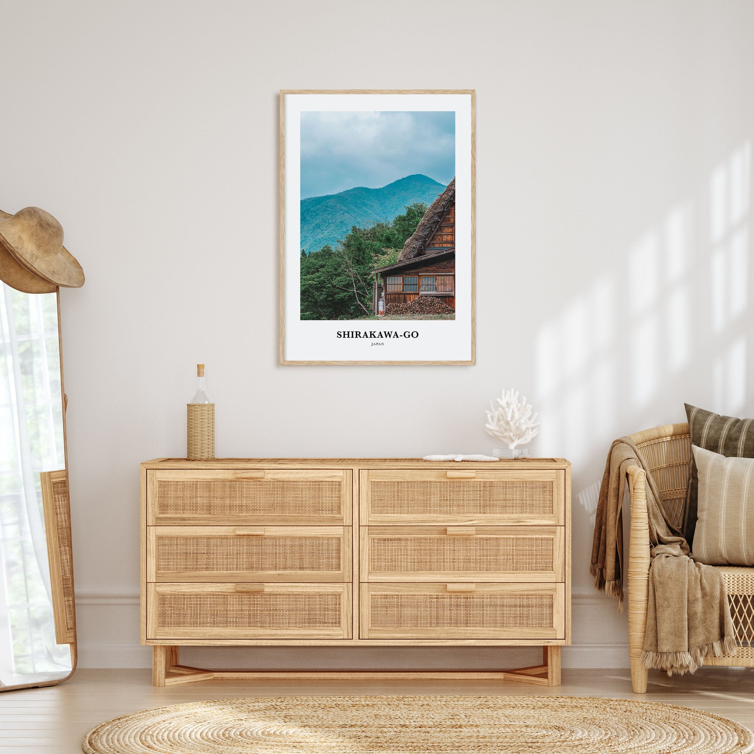 Shirakawa-go Portrait Color Poster