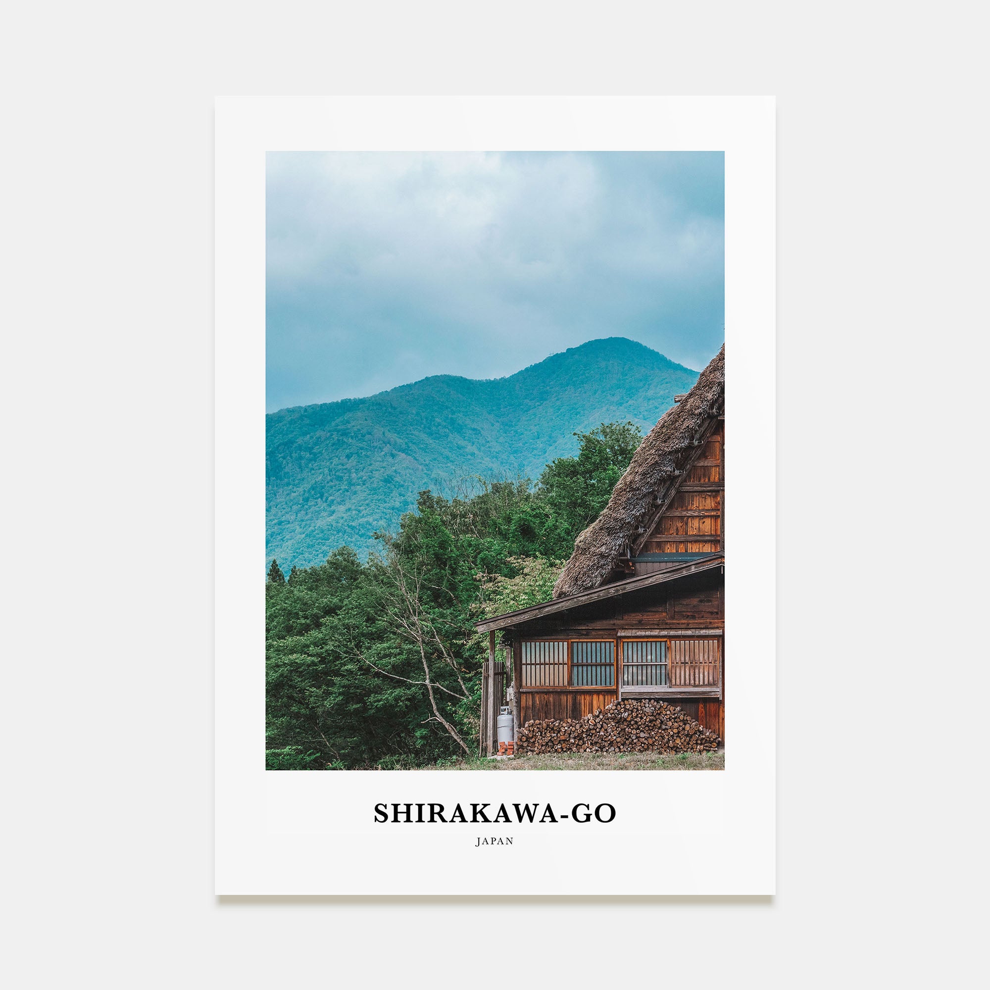 Shirakawa-go Portrait Color Poster