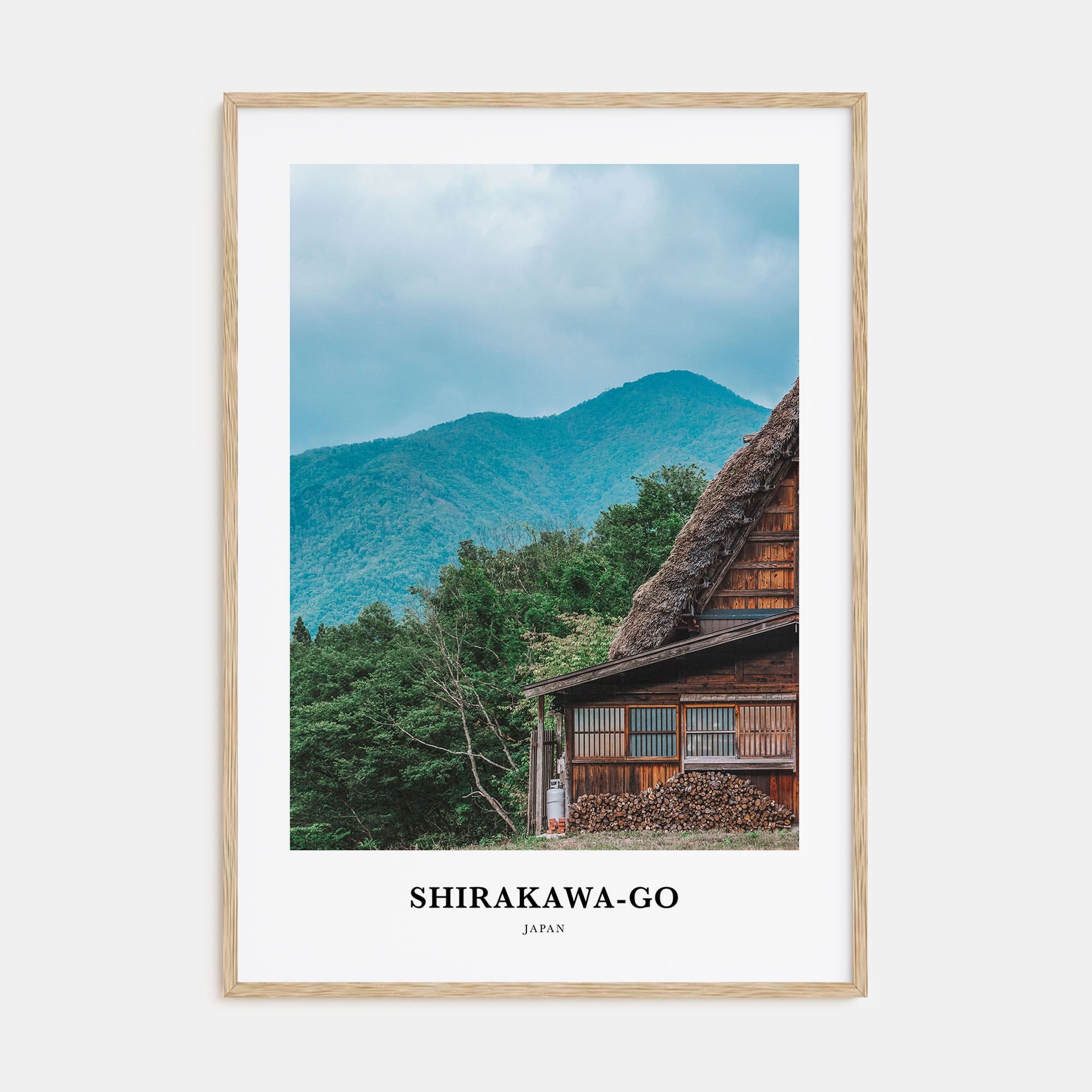 Shirakawa-go Portrait Color Poster