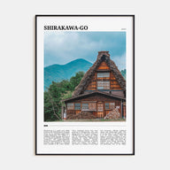 Shirakawa-go Travel Color Poster