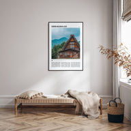 Shirakawa-go Travel Color Poster