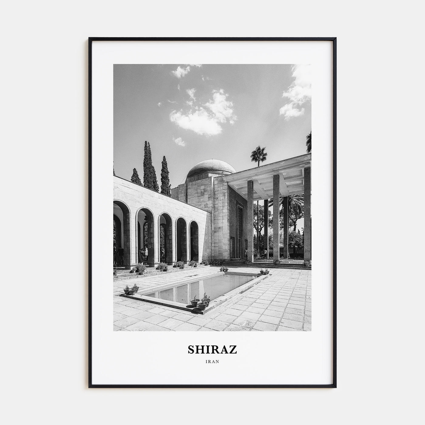 Shiraz Portrait B&W Poster
