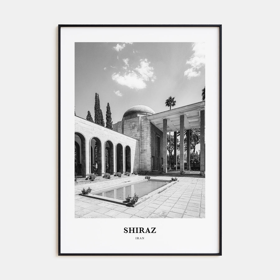 Shiraz Portrait B&W Poster