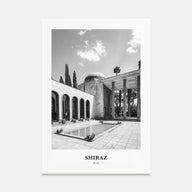 Shiraz Portrait B&W Poster