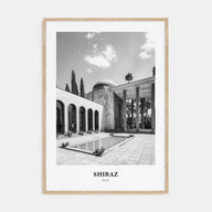 Shiraz Portrait B&W Poster
