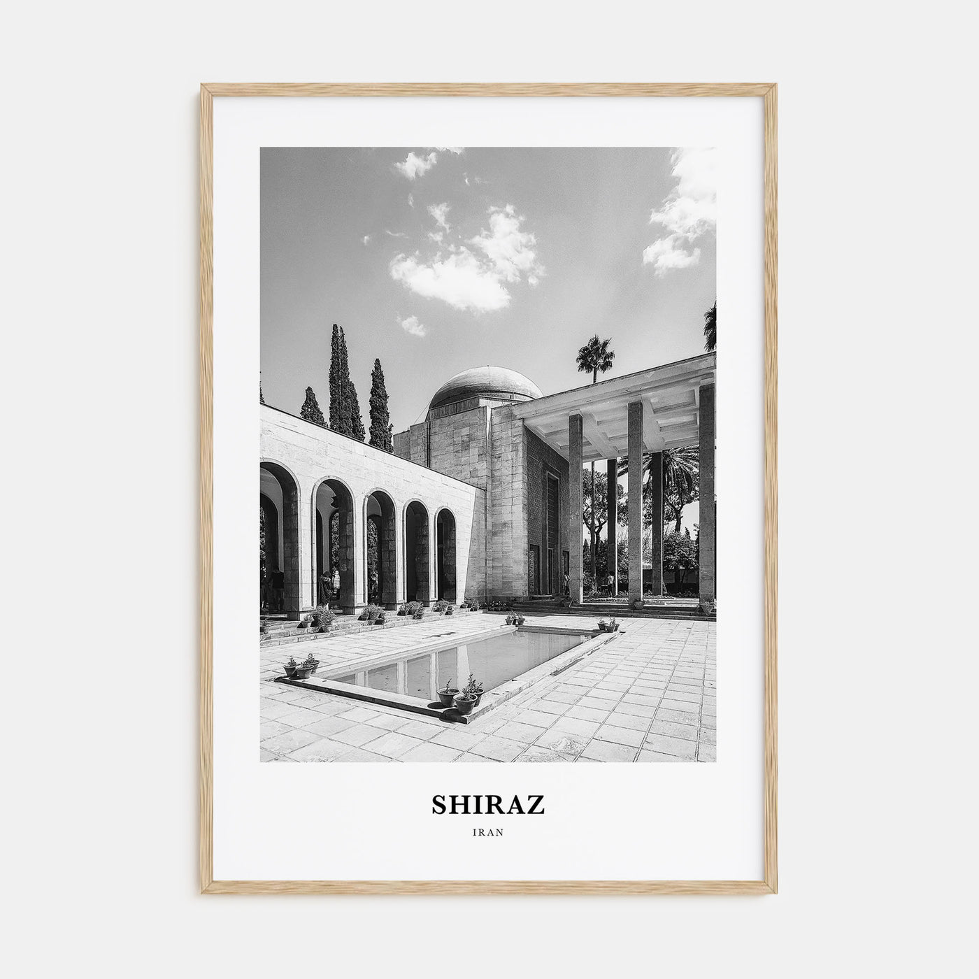 Shiraz Portrait B&W Poster