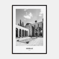 Shiraz Portrait B&W Poster