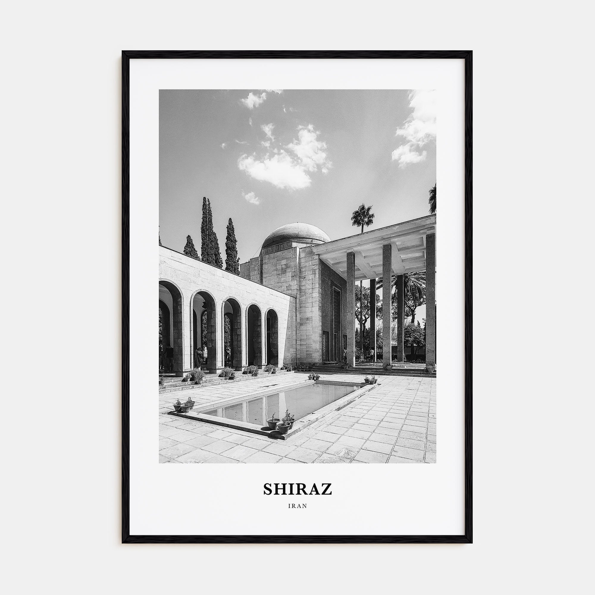 Shiraz Portrait B&W Poster