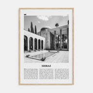 Shiraz Travel B&W Poster