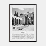Shiraz Travel B&W Poster