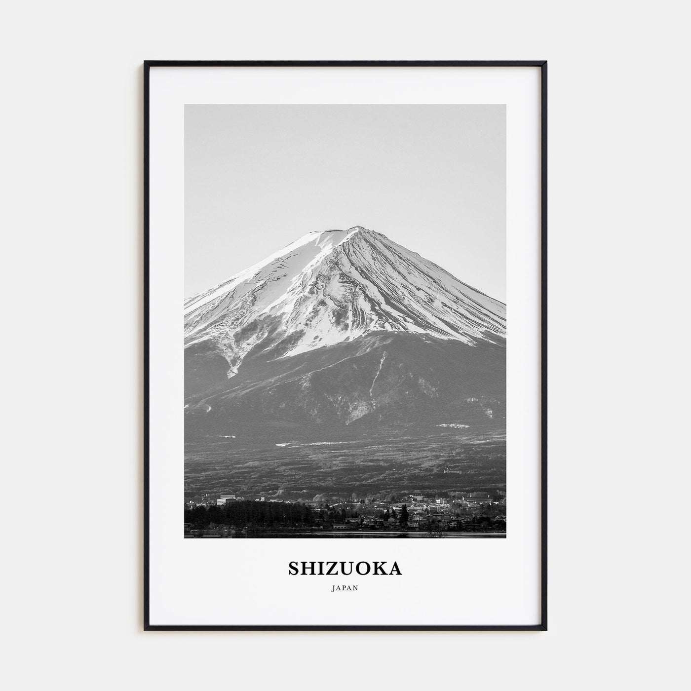 Shizuoka Portrait B&W Poster