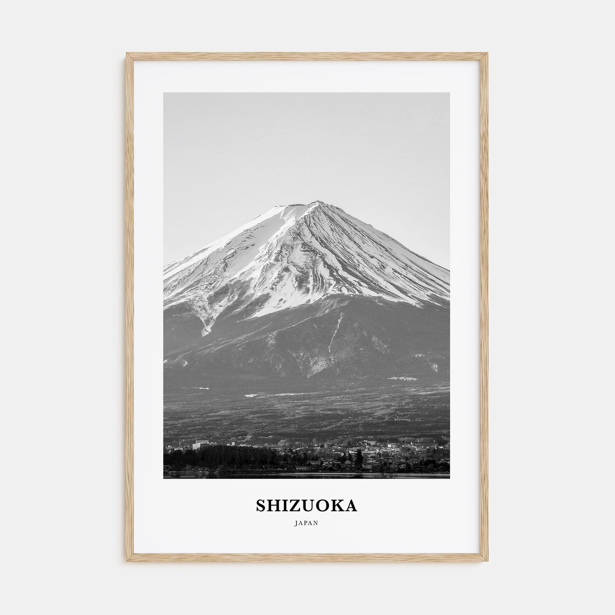 Shizuoka Portrait B&W Poster