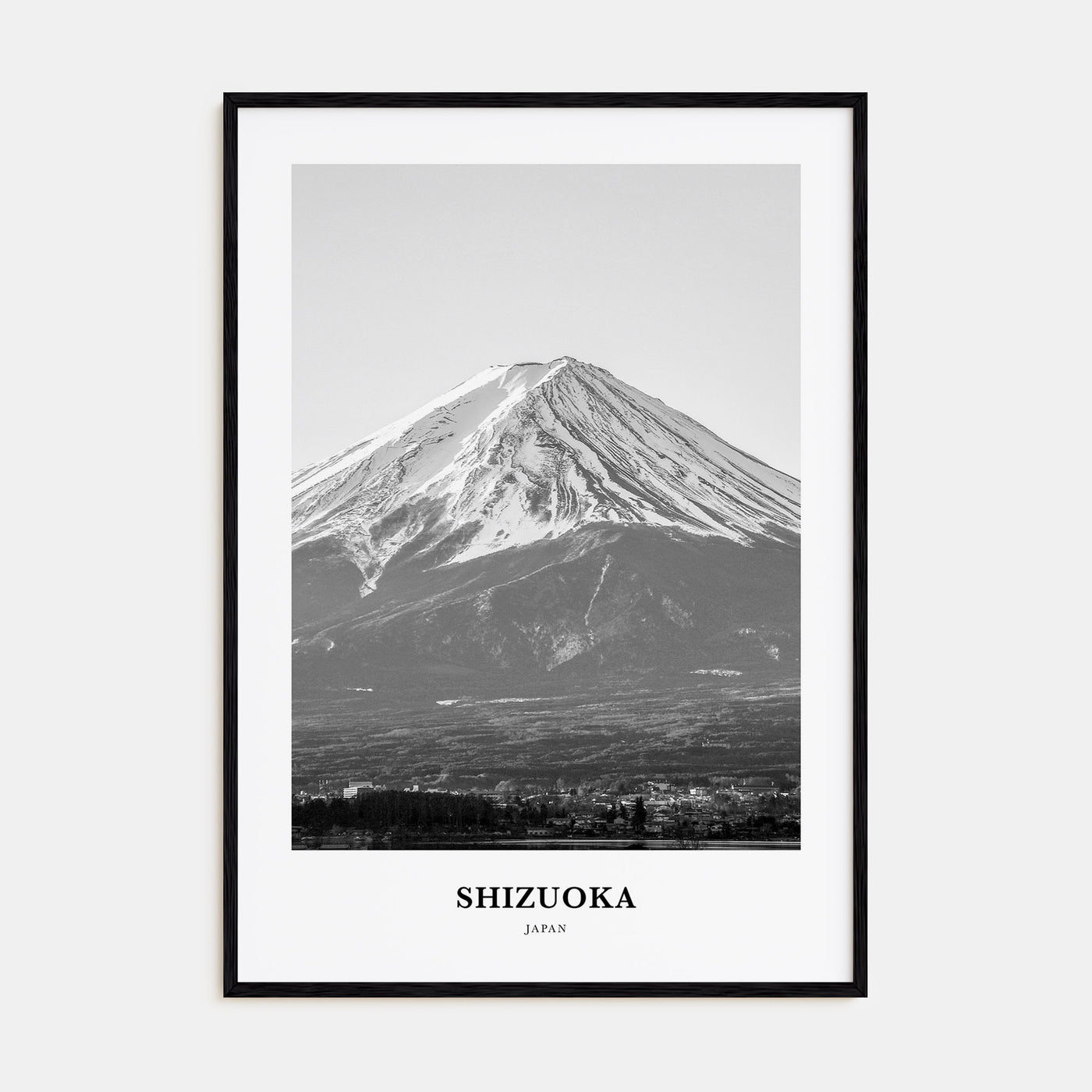 Shizuoka Portrait B&W Poster