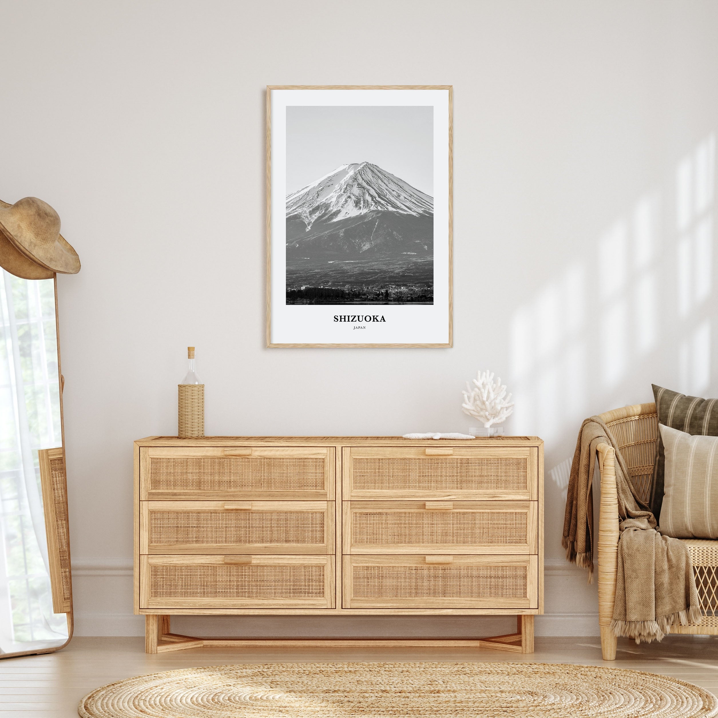 Shizuoka Portrait B&W Poster