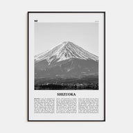 Shizuoka Travel B&W Poster