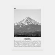Shizuoka Travel B&W Poster