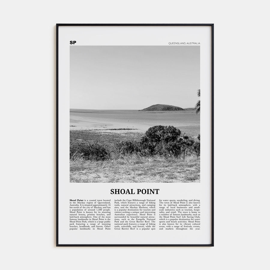 Shoal Point Travel B&W Poster