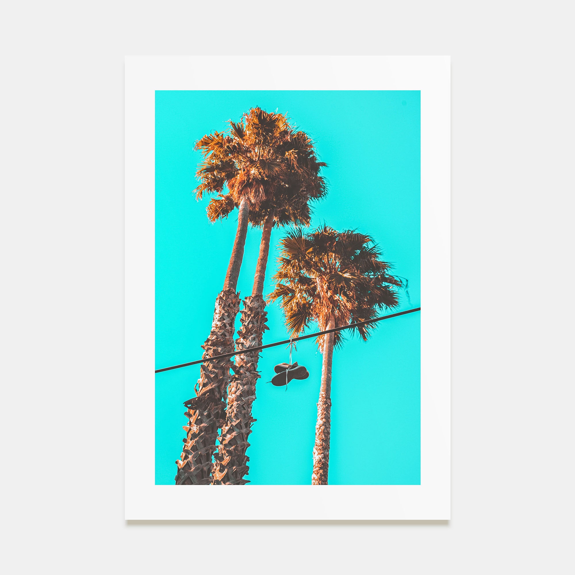 Shoes Hanging Photo Color Poster