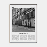 Shoreditch Travel B&W Poster