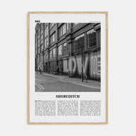 Shoreditch Travel B&W Poster
