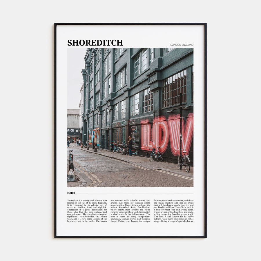 Shoreditch Travel Color Poster