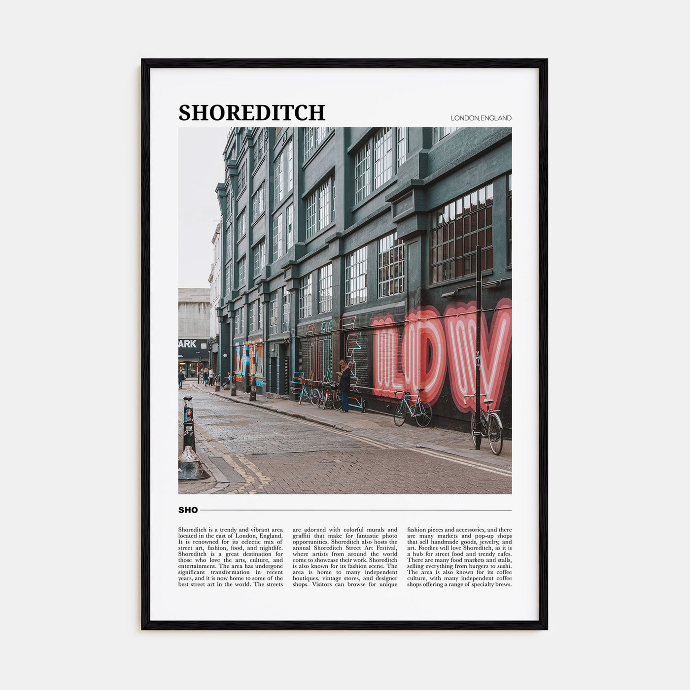 Shoreditch Travel Color Poster