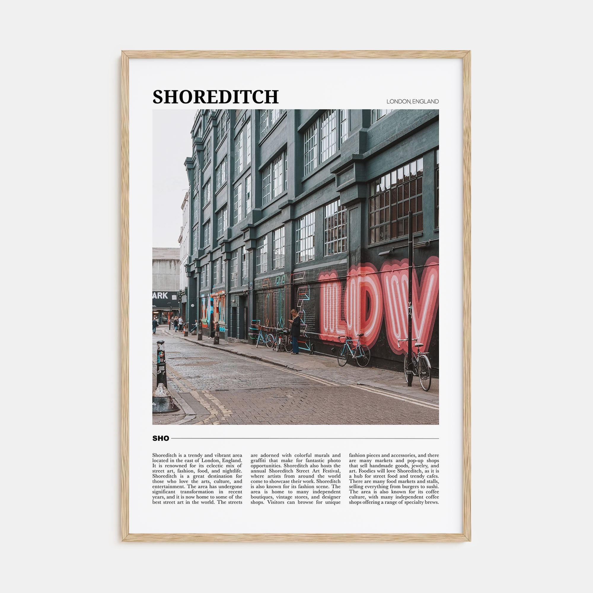 Shoreditch Travel Color Poster
