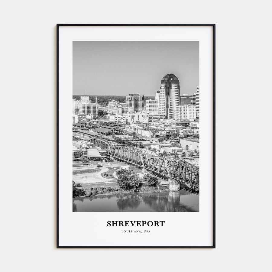 Shreveport Portrait B&W Poster