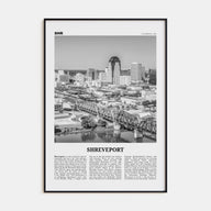 Shreveport Travel B&W Poster