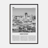 Shreveport Travel B&W Poster