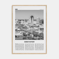 Shreveport Travel B&W Poster