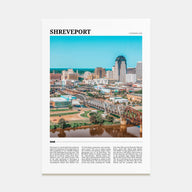 Shreveport Travel Color Poster