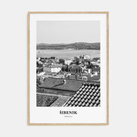 Šibenik Portrait B&W Poster