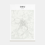 Sibiu Map Portrait Poster