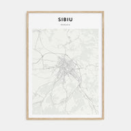 Sibiu Map Portrait Poster