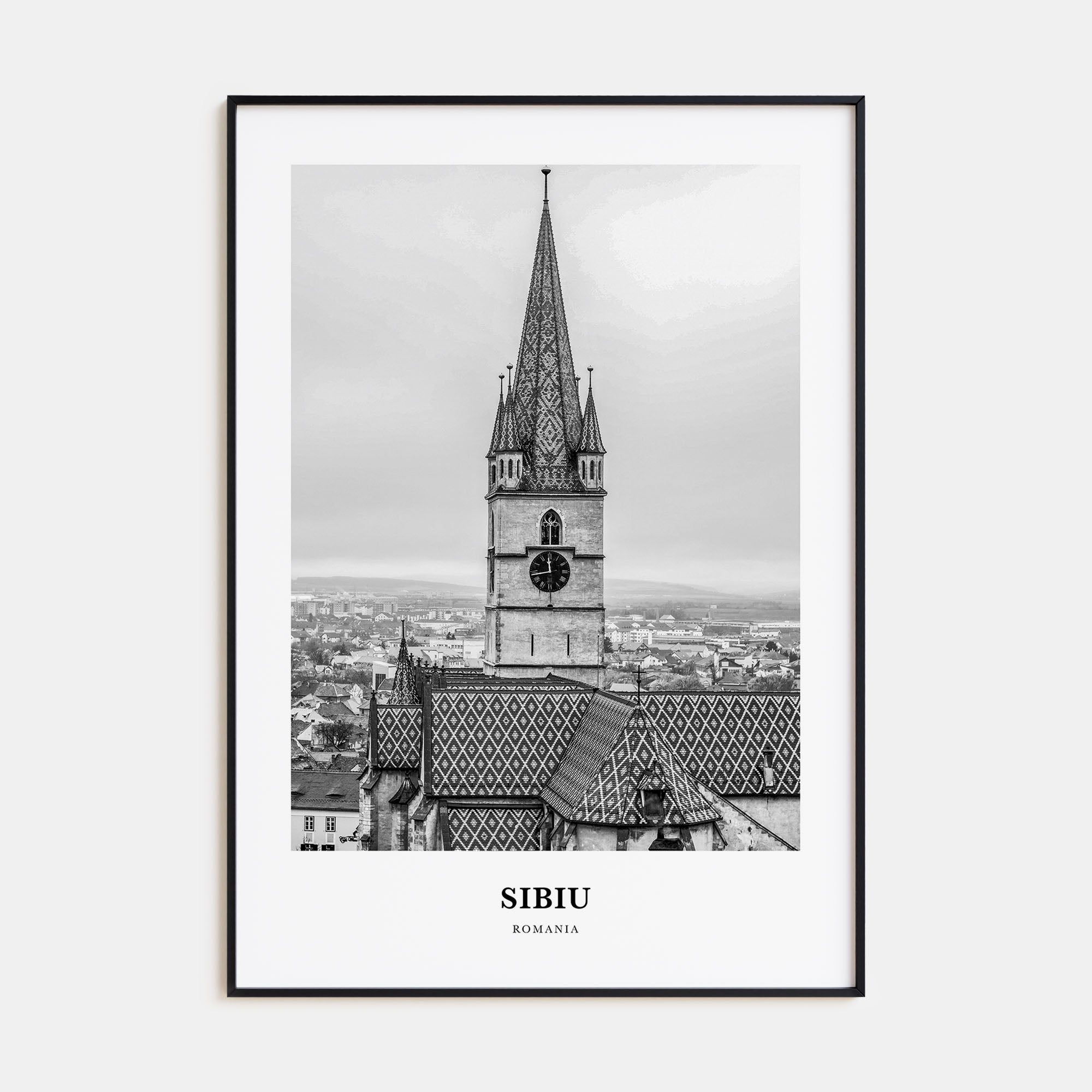 Sibiu Portrait B&W Poster