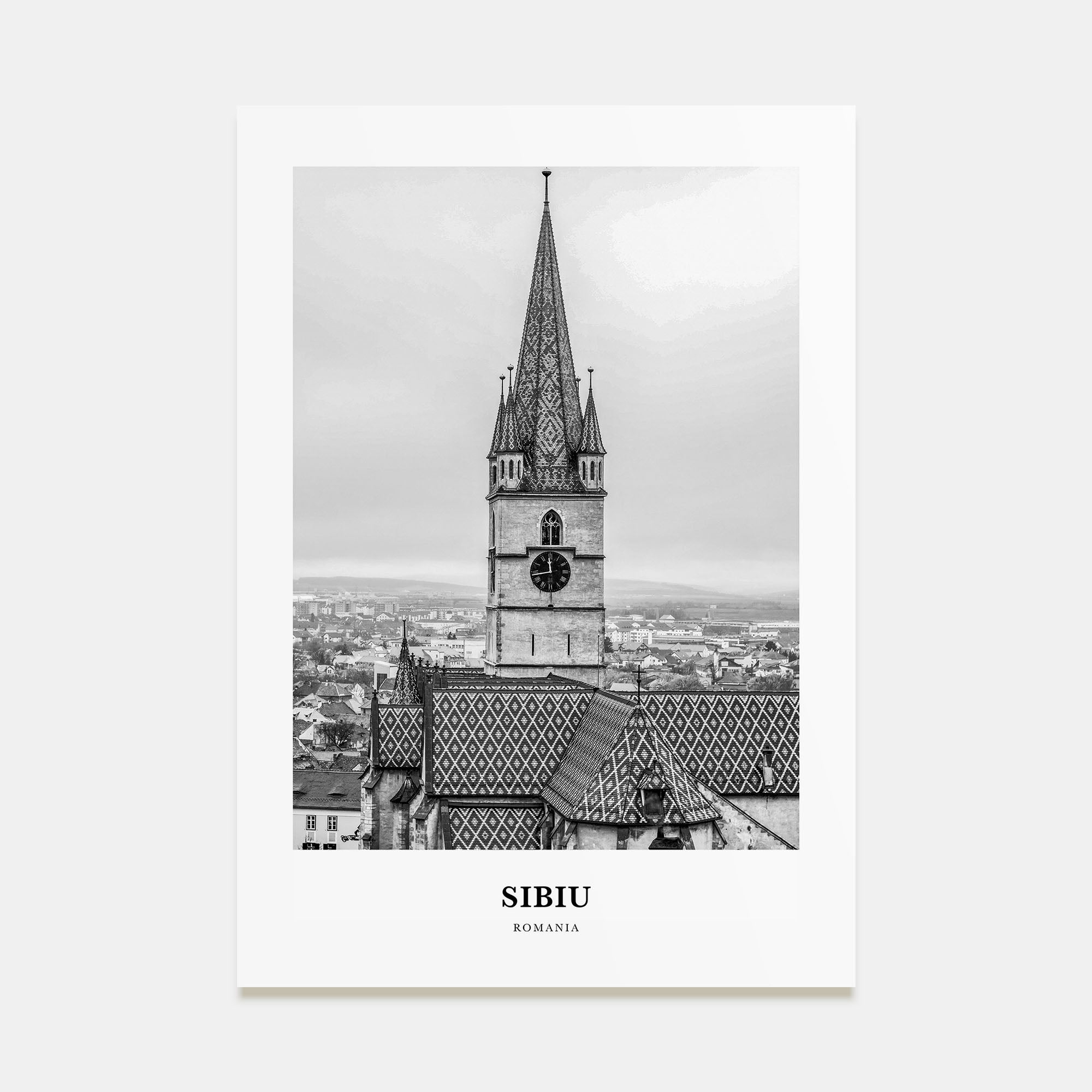 Sibiu Portrait B&W Poster