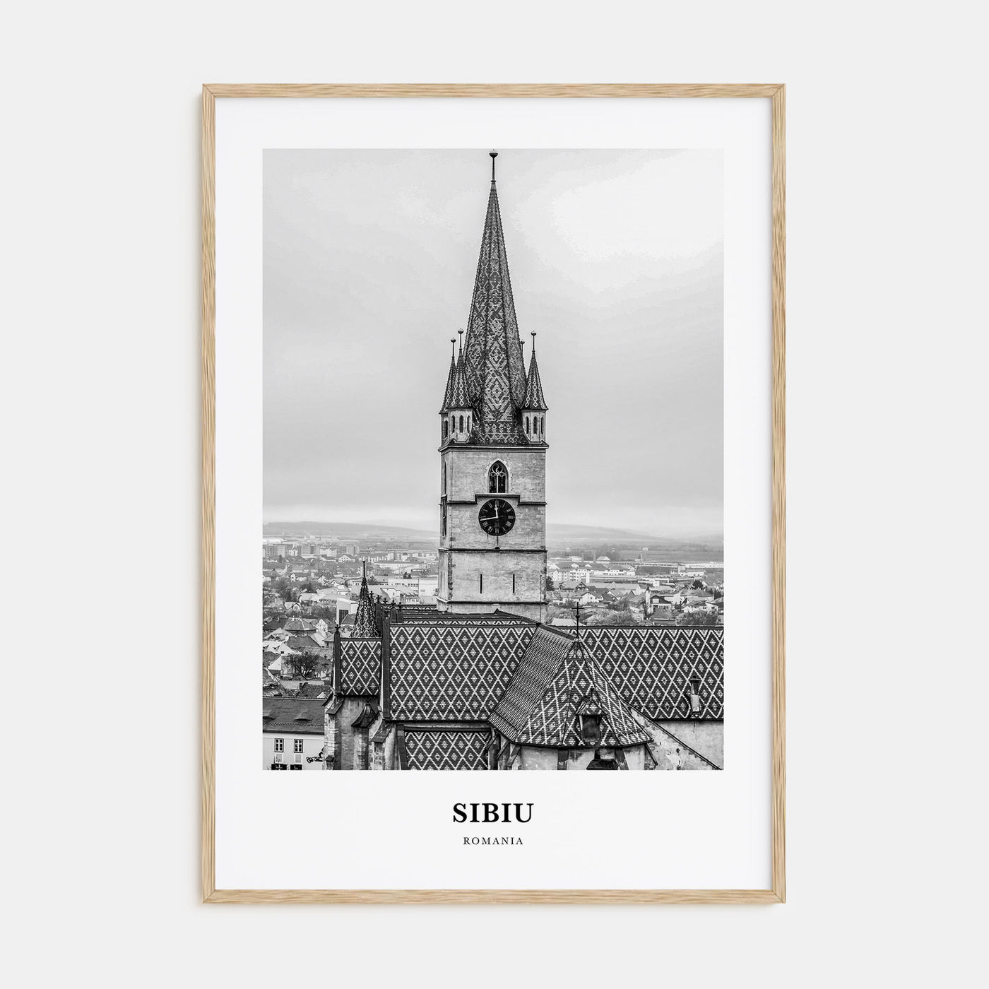 Sibiu Portrait B&W Poster