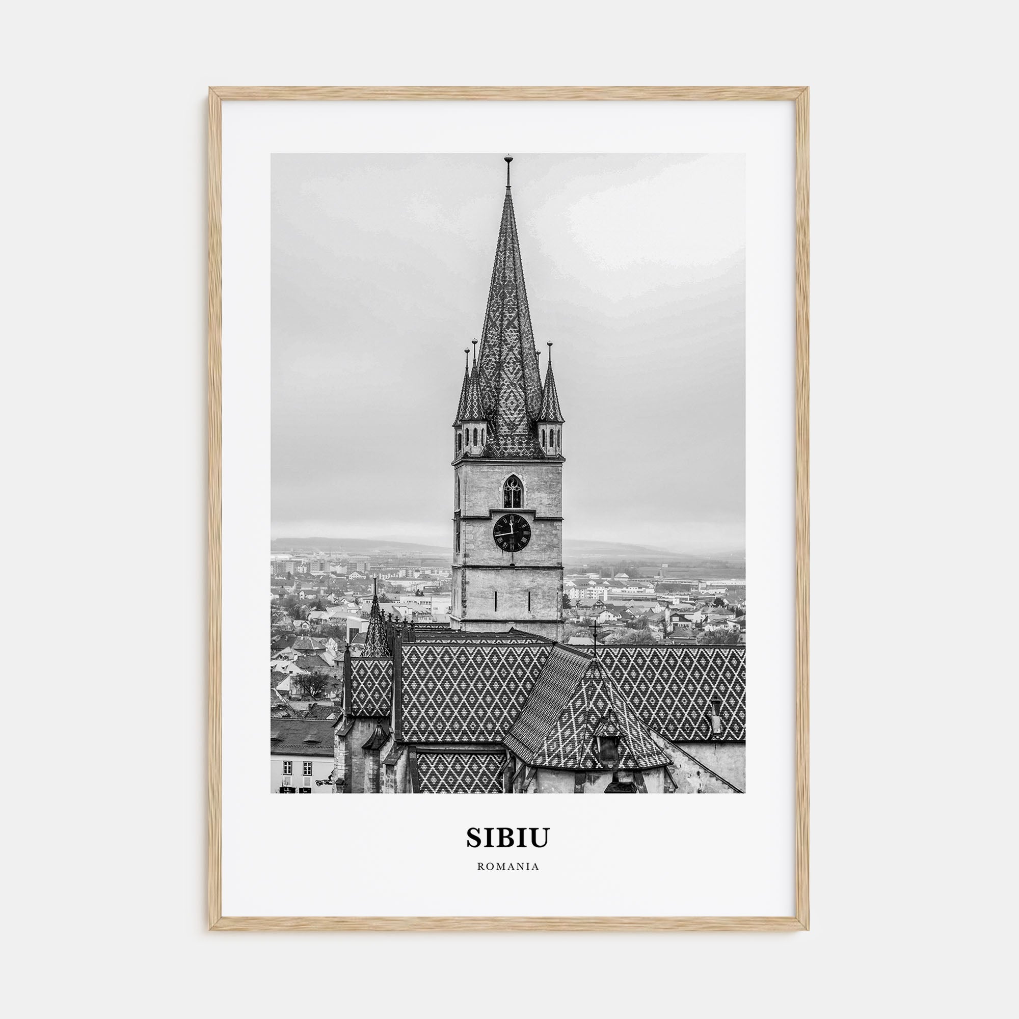 Sibiu Portrait B&W Poster