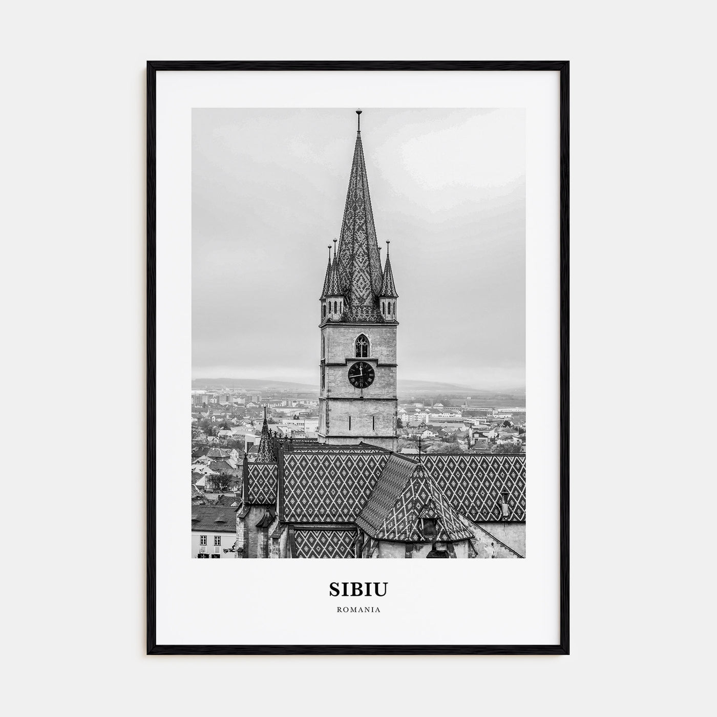 Sibiu Portrait B&W Poster