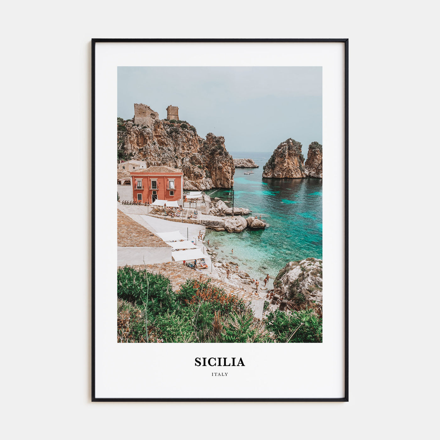 Sicilia Portrait Color Poster