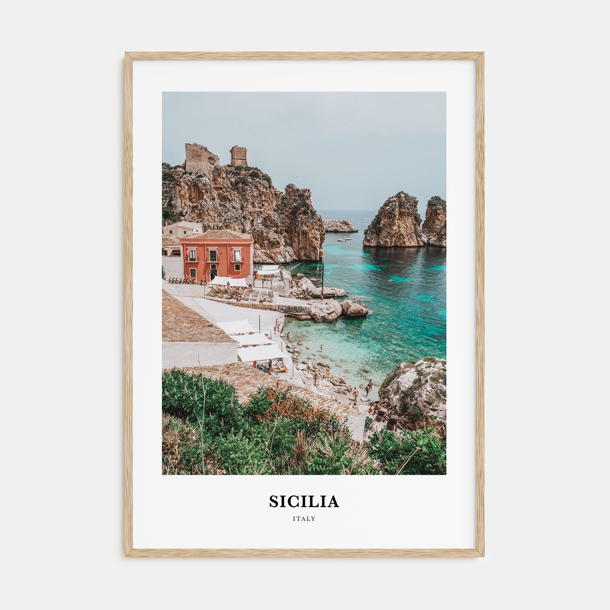 Sicilia Portrait Color Poster