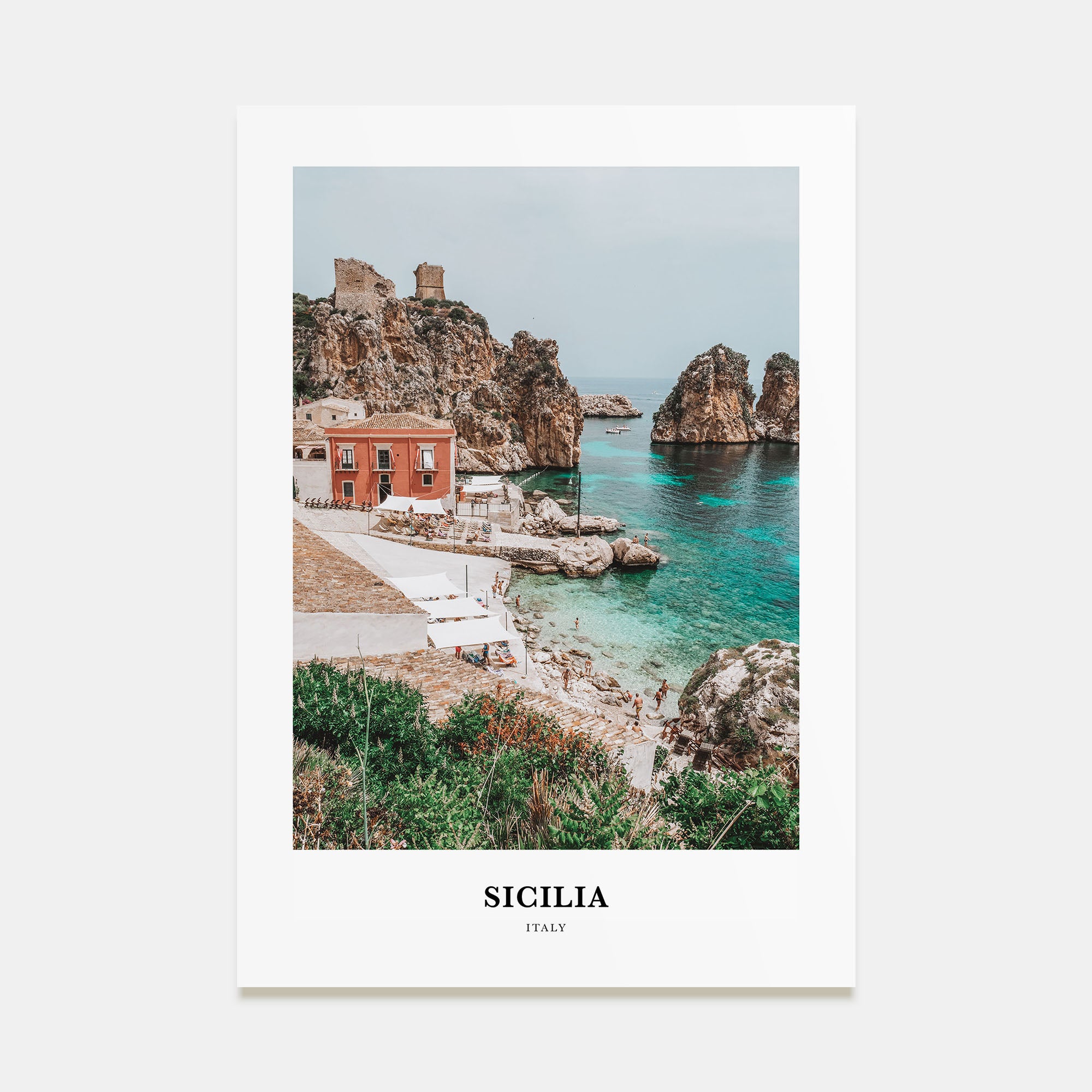 Sicilia Portrait Color Poster