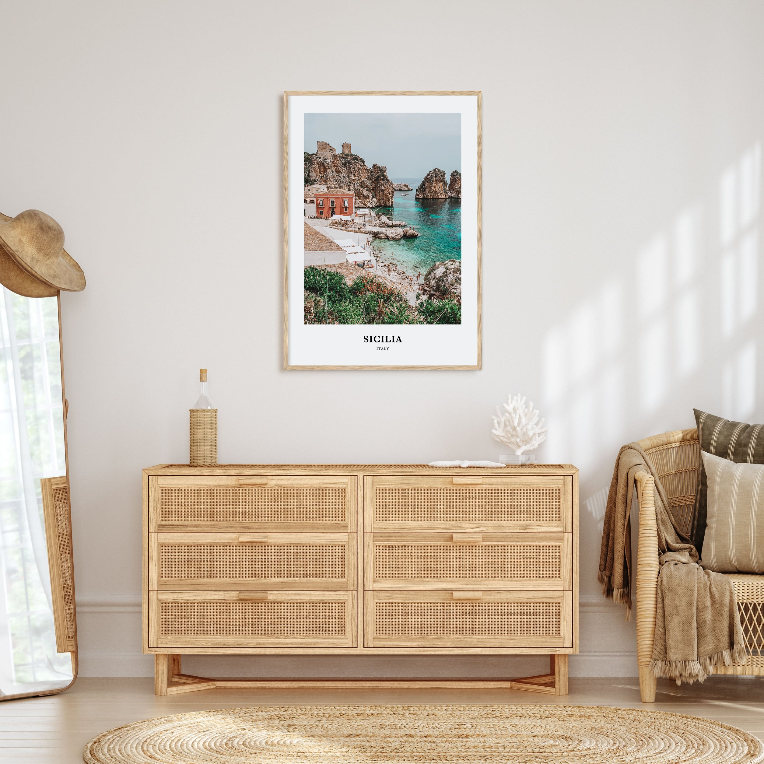 Sicilia Portrait Color Poster