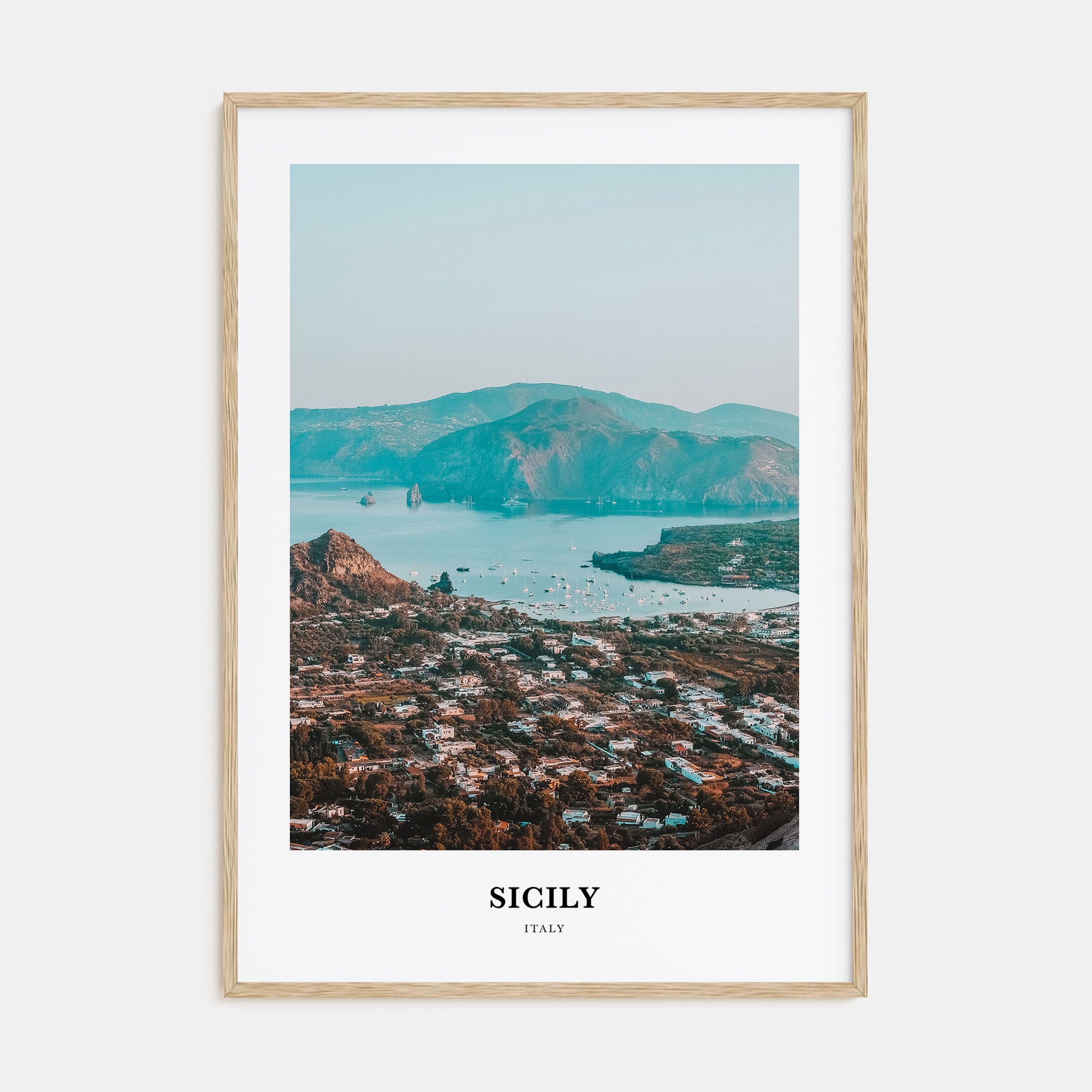 Sicily Portrait Color Poster