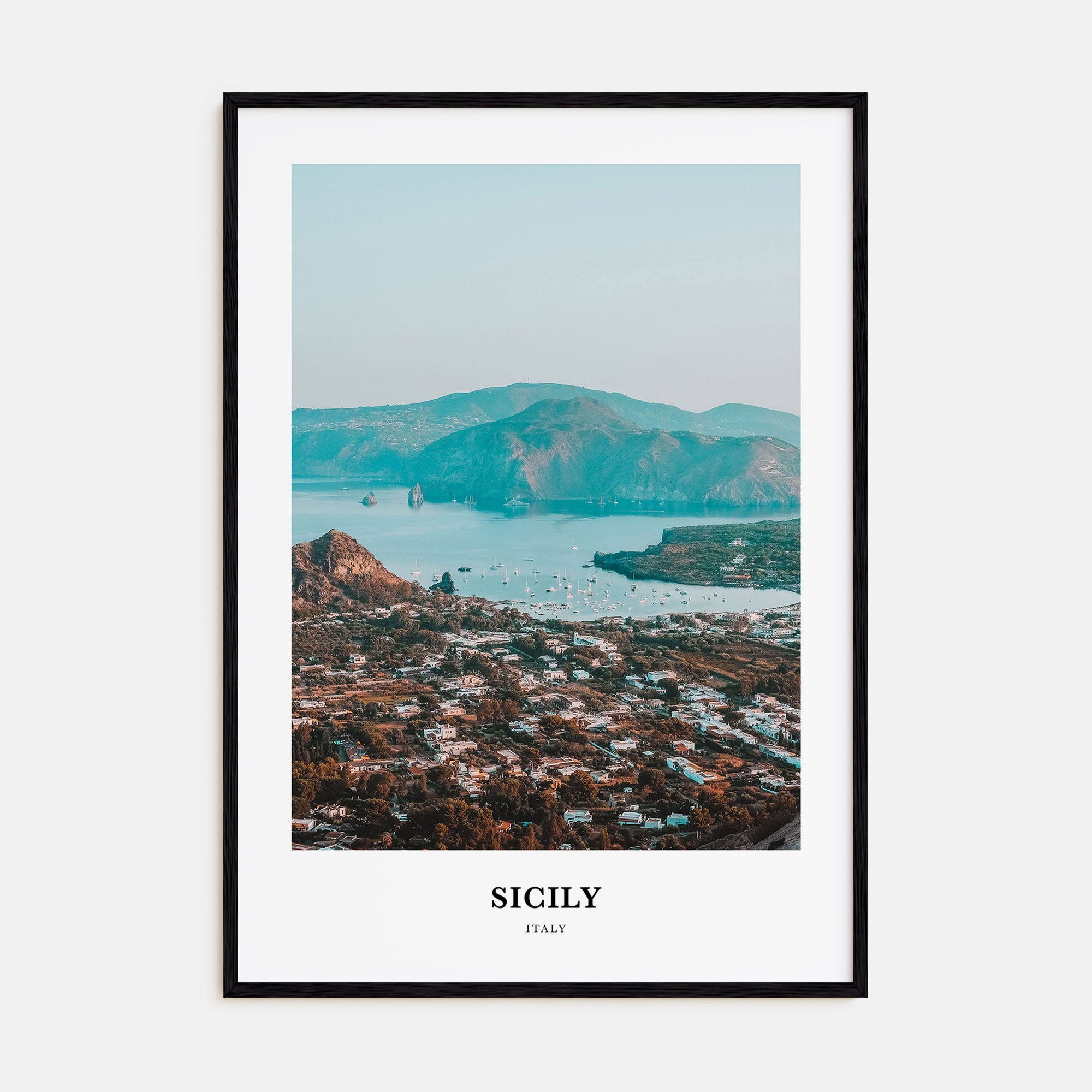Sicily Portrait Color Poster