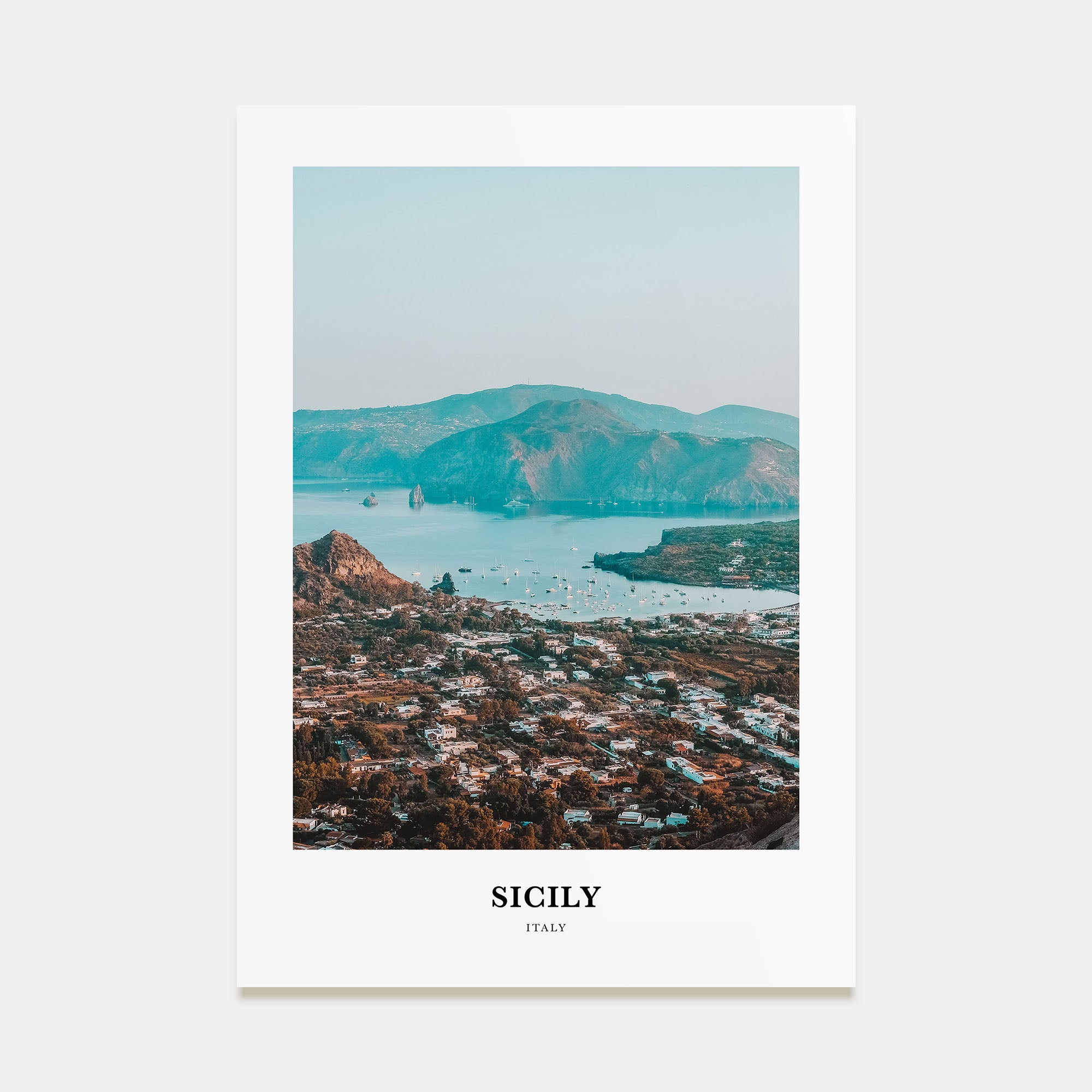 Sicily Portrait Color Poster