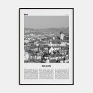 Siegen Travel B&W Poster