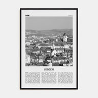 Siegen Travel B&W Poster